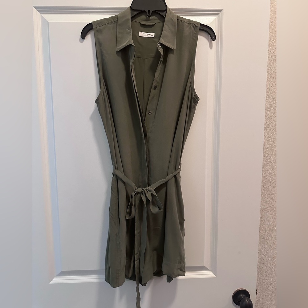 Equipment Silk Green Romper